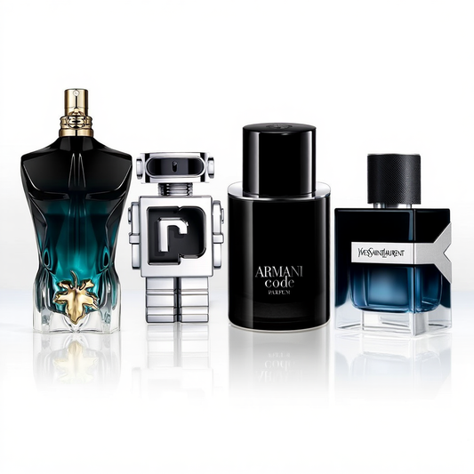 Zestaw Rebel Modern: Jean Paul Gaultier Le Beau Le Parfum + Paco Rabanne Phantom + Armani Code Parfum + YSL Y Eau de Parfum