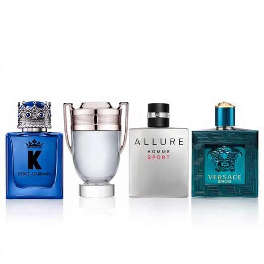 Zestaw Icon Sport: Paco Rabanne Invictus + Versace Eros + Chanel Allure Homme Sport + Dolce & Gabbana K