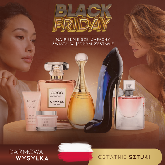 Kup 1, Odbierz 6 – Zestaw Glamour Perfum Importowanych (każdy 100 ml) + Ekskluzywny Prezent
