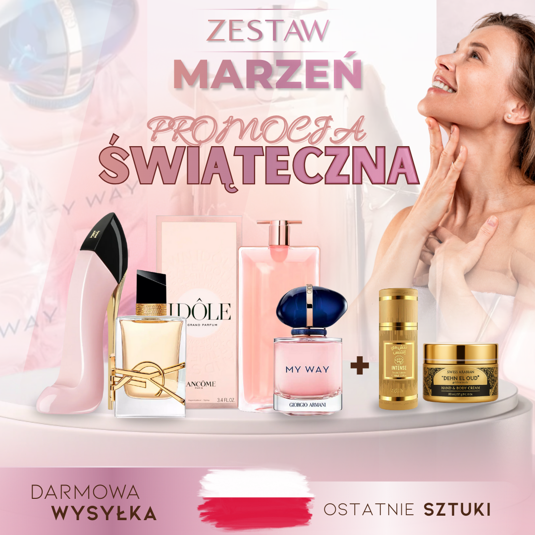 PROMOCJA ŚWIĄTECZNA: Kup 1, Odbierz 6 – Zestaw Glamour Perfum Importowanych + Ekskluzywny Prezent
