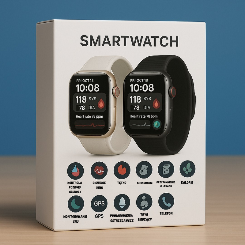 Smartwatch Y68 | Zegarek Inteligentny do Mierzenia Cukru we Krwi